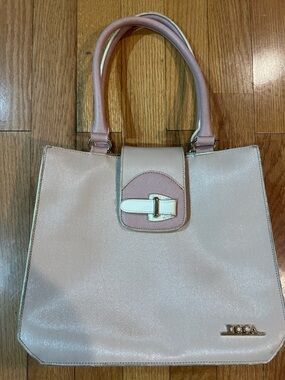 Docs Faux Leather Blush Pink Structured Tote Bag Like new